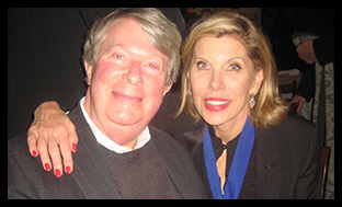 Andre Bishop and Christine Baranski