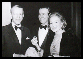 Fred Astaire, Earl Blackwell and Adele Astaire