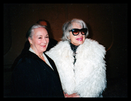 Rosemary Harris and Carol Channing